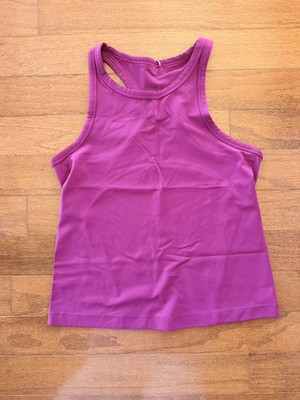 NWOT Lululemon Align Waist Length Racer Back Tank Size 8 Magenta