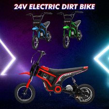 Electric Dirt Bike w/Twist Grip Throttle 24V 350W Off-Road Electric Motorcycle