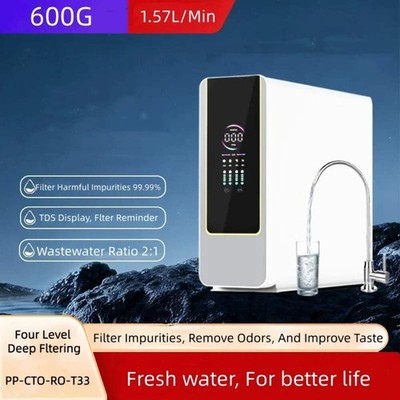 Shuangli 600G/800G Umkehrosmose Küche Wasseraufbereiter System mit Smart LED