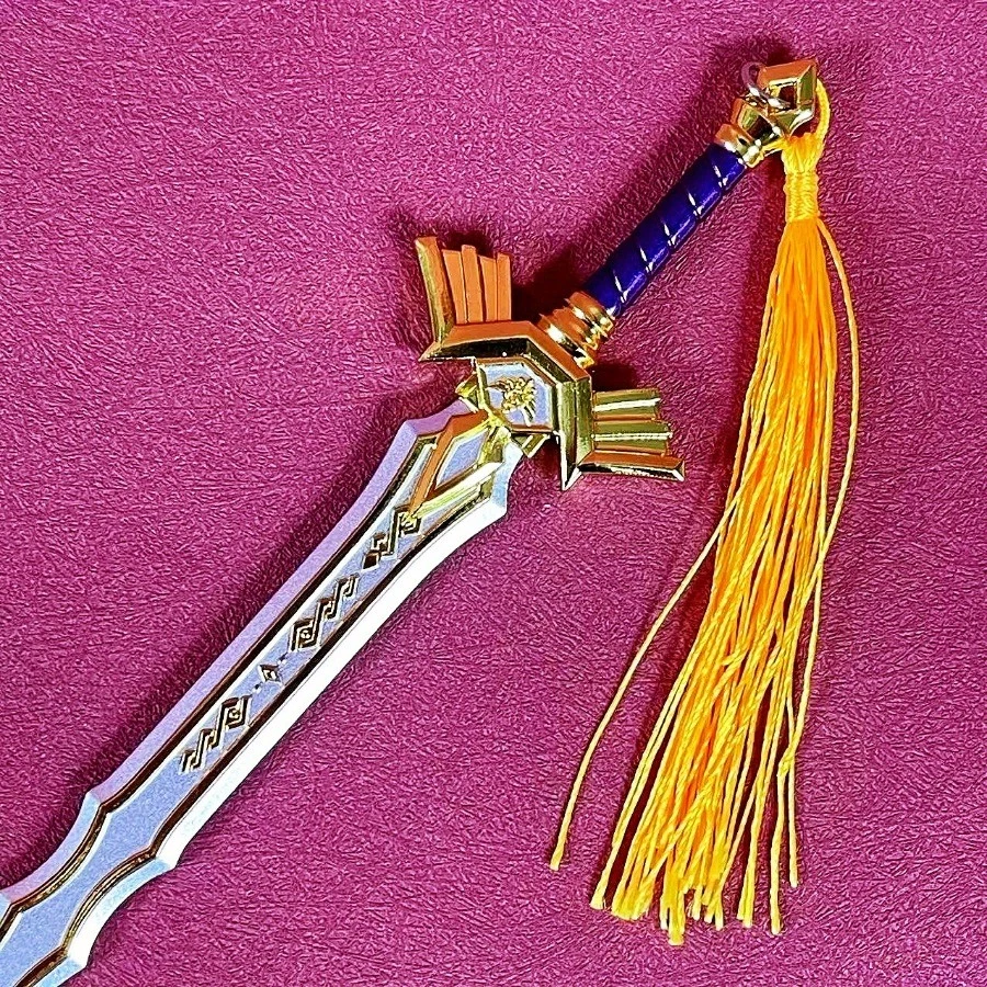 Figura Espada Ainme Zelda Katana Metal 8.6 pulgadas Mini Sable Figura Cuchillo Ninja Regalo Foto 3 de 4