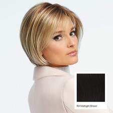 Raquel Welch Classic Cool Wig R4 Midnight Brown Color Average Size by Hairuwear