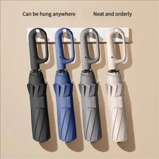 1pc 20-Rib Automatic Folding Umbrella Men Women Strong Windproof Sun Rain USA