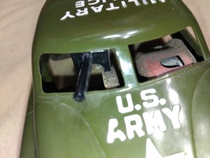 Vintage 1950s Louis Marx Friction Car Military Police LM14
