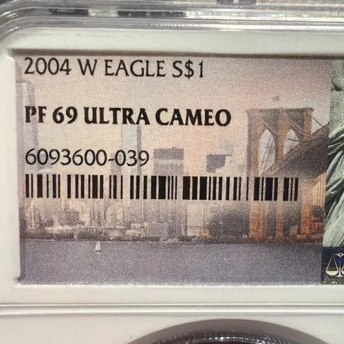 2004-W American Silver Eagle Proof — photo from the most recent tracked eBay sale
