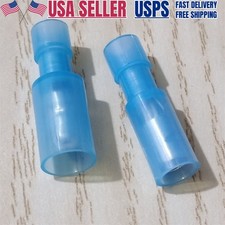 200 Nylon Bullet Terminal Connector Blue 16-14 GA AWG Gauge 0.156'' Male Female