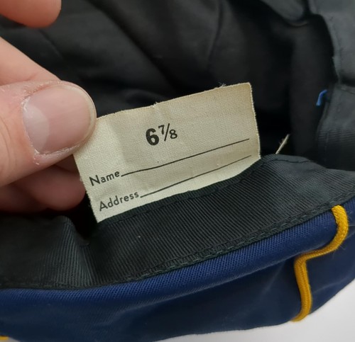 Vintage 1960er Jahre CUB SCOUTS BSA blaugold Uniform MÜTZE Pfadfinder offizielle Wolfskappe - Bild 7 von 7