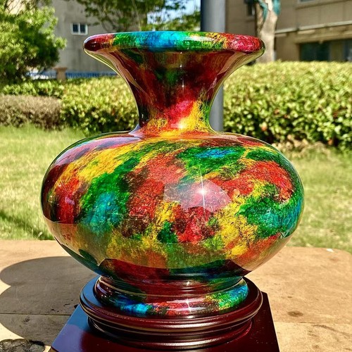 9.78LB Natural "Seven Colors Jade" vase specimen -Taiwan China - 第 3/13 張圖片