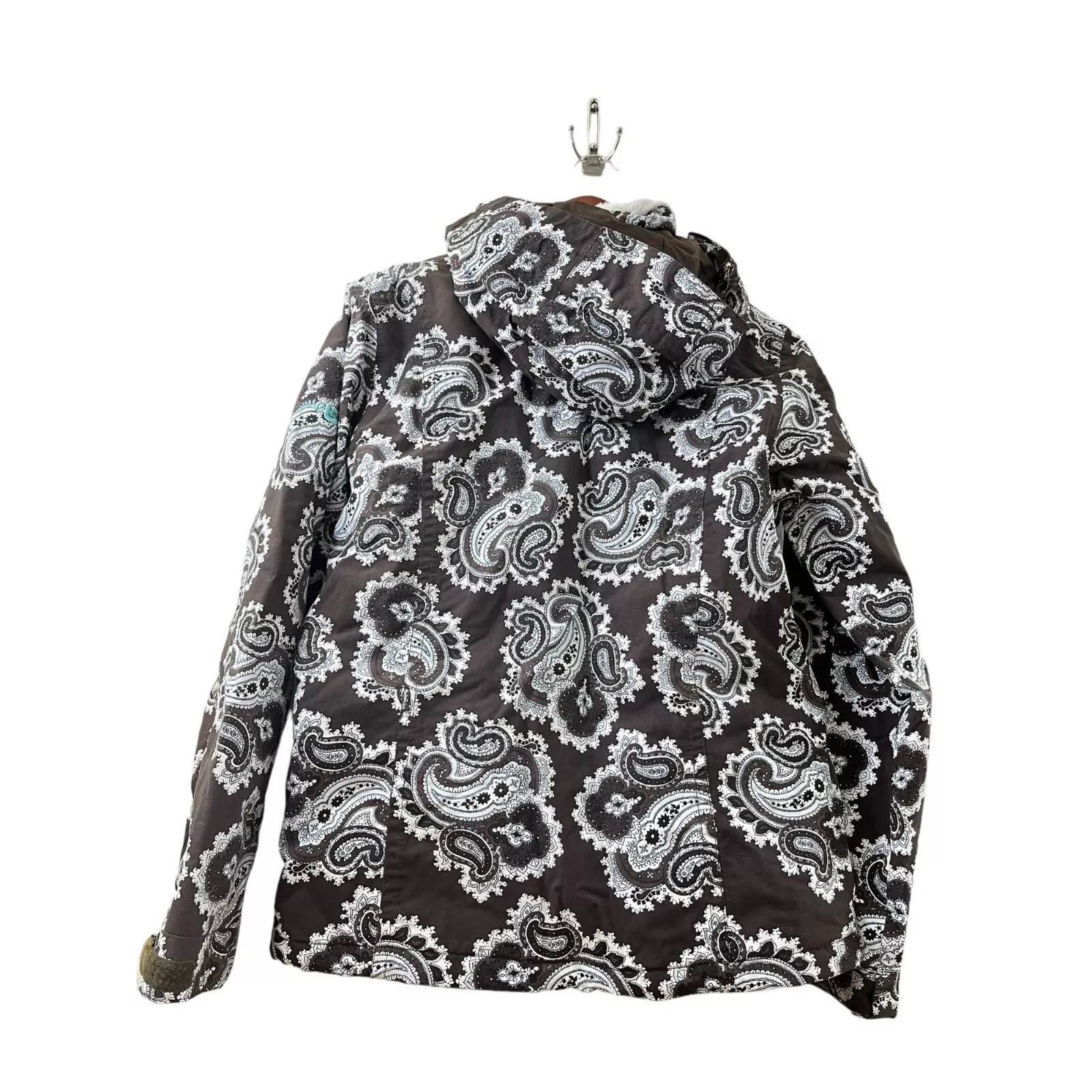 burton brown paisley snowboard jacket