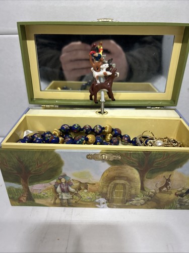 Enchantments Girls Music Box with Jewelry Lot Horse. Tested! Amazing Shape - Picture 5 of 8