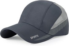 HH HOFNEN Quick Dry Cap Lightweight Running Hats One Size, 3 Dark Gray