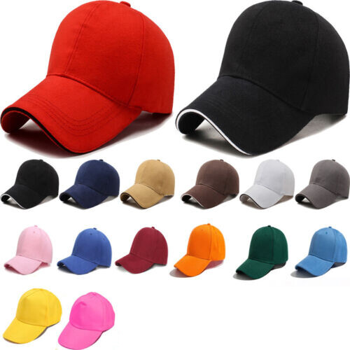 Solid Plain Baseball Cap Trucker Camo Blank Hat Baseball Men Women Adjustable US