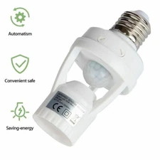 110/220V Infrared PIR Motion Sensor E27 LED Light Lamp Bulb Holder Socket Switch