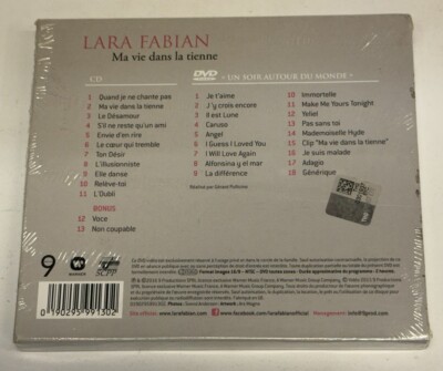 ララ・ファビアン素敵な魅力ライヴDVD-9P[Ma vie gdans la LARA FABIAN - MA VIE DANS LA TIENNE (2016) SEALED CD+DVD MADE IN