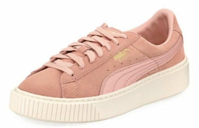 puma suede rosa platform