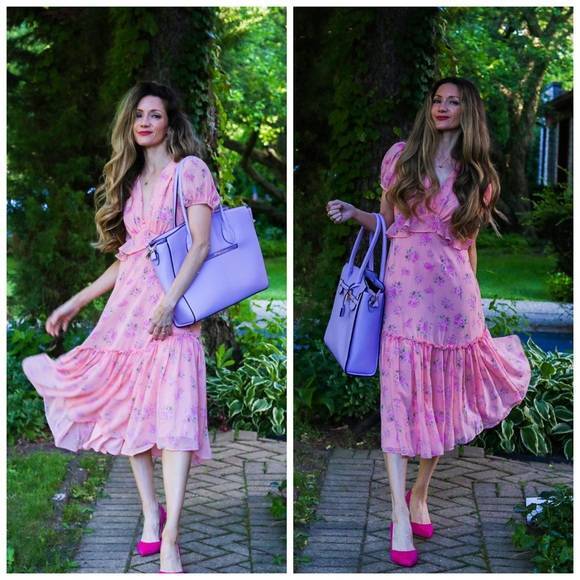 ⭐︎希少⭐︎CARAMEL VINTAGEFLORAL PRINT DRESS 8A Kirsi Floral Dress – Dress the Population