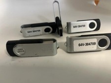 5 New High Quality Swivel USB Flash Drives/Sticks Black/Silver 256MB FREE SHIP