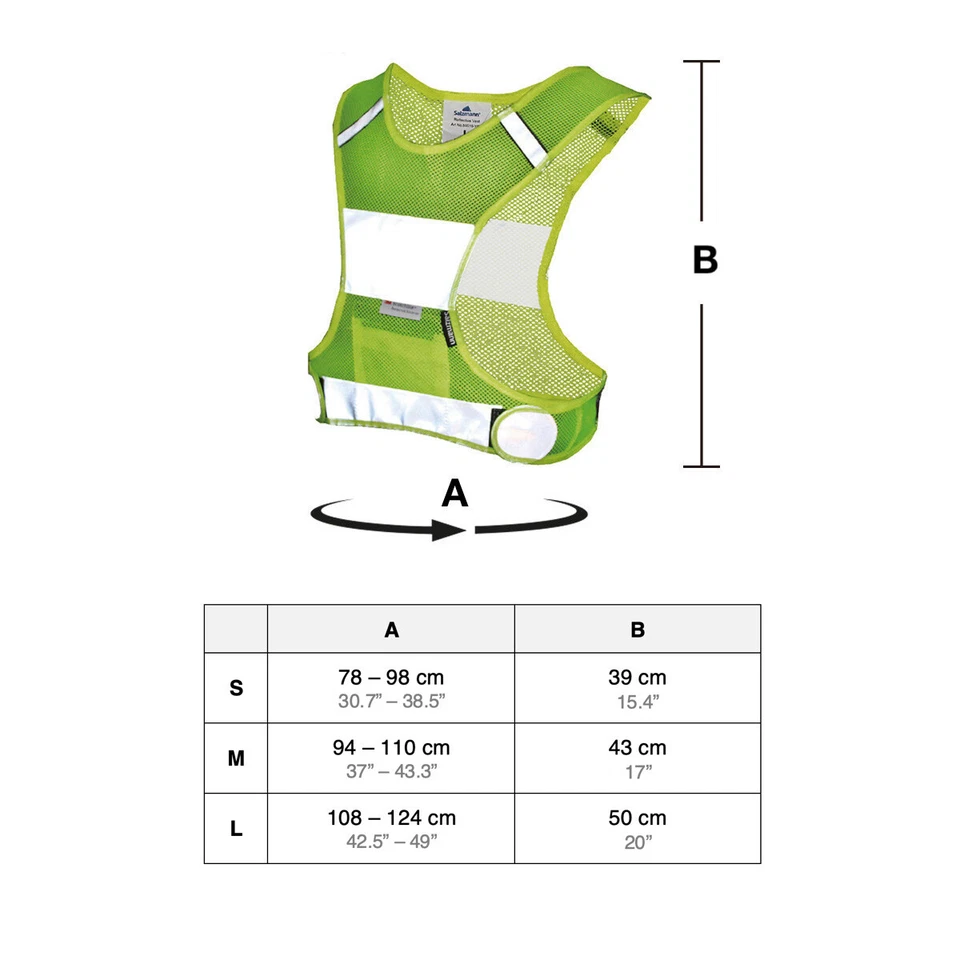 Salzmann High Visibility Reflective Sports Vest - Made with 3M Scotchlite - Image 4 of 4