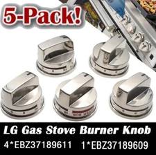 Oven Control Knob Kit EBZ37189609/EBZ37189611 - High Temp 500°F,Non-Slip Grip