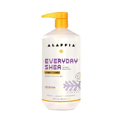 Alaffia Everyday Shea Natural Conditioner 32 Oz Fair Trade Lavender Scent
