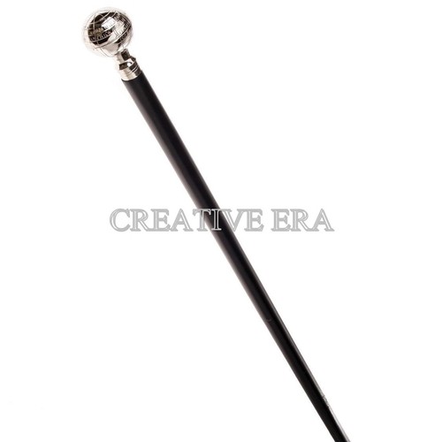 Victorian Handle Brass Designer Wooden Vintage Antique Walking Cane Stick Gift - Foto 2 di 3