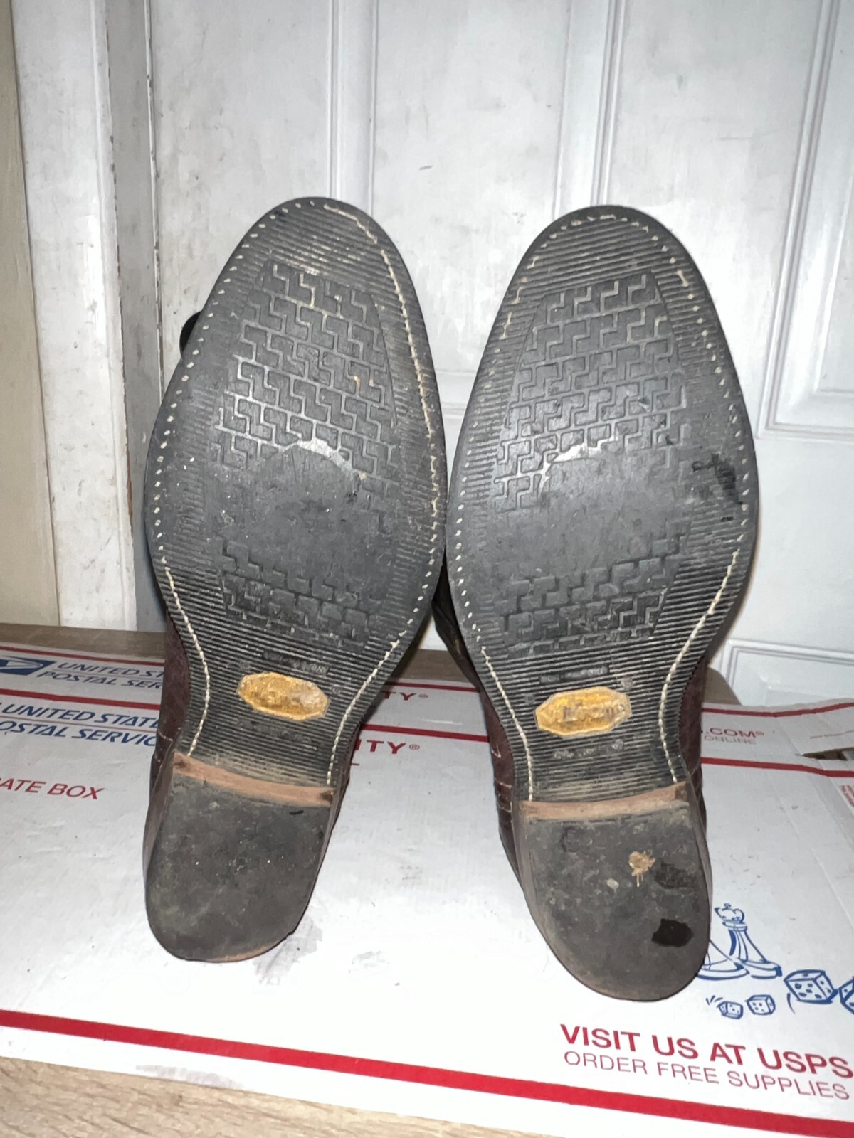 CHIPPEWA 99021 MEN  BROWN LEATHER ELEPHANT PRINT  Cowboy WESTERN BOOTS SIZE 11 D