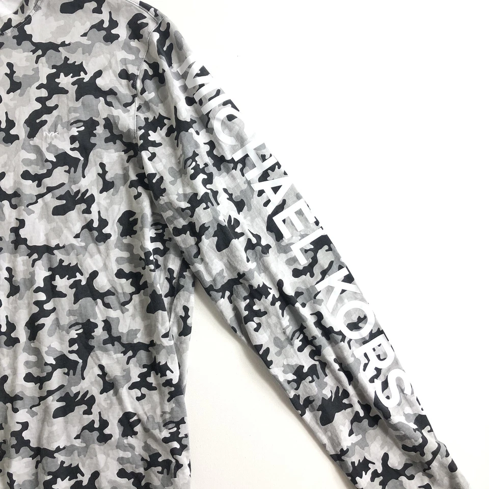 MICHAEL KORS 女式迷彩圆领长袖衬衫 — 第 3/4 张图片