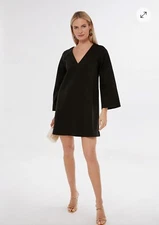 NWT $168 Pomander Place Tuckernuck Black Audrey Mini Cocktail Dress S