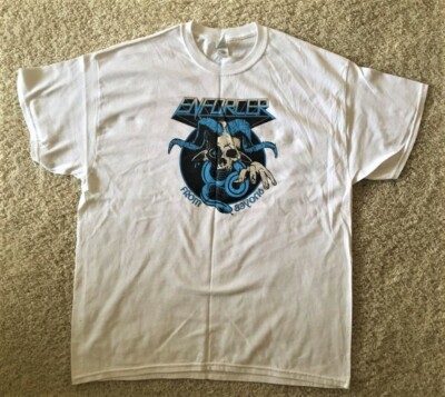 Enforcer - From Beyond (Official World Tour 2015-2016 XL White Shirt) NEW