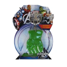 * HULK FIST 3 IN MARVEL AVENGERS BENDABLE KEYCHAIN BY NJ CROCE - NEW *