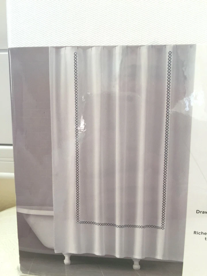 Kassatex NY Cortina de Ducha Baño Marrakech Coral Bordado 100% Algodón 72x72" Nuevo Foto 4 de 4