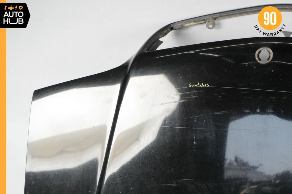 Conjunto de panel de cubierta de capó negro 94-99 Mercedes W140 S500 S320 S420 sedán OEM Foto 2 de 4