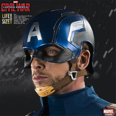 Avengers Captain America Helmet Wearable Mask High-End Replica