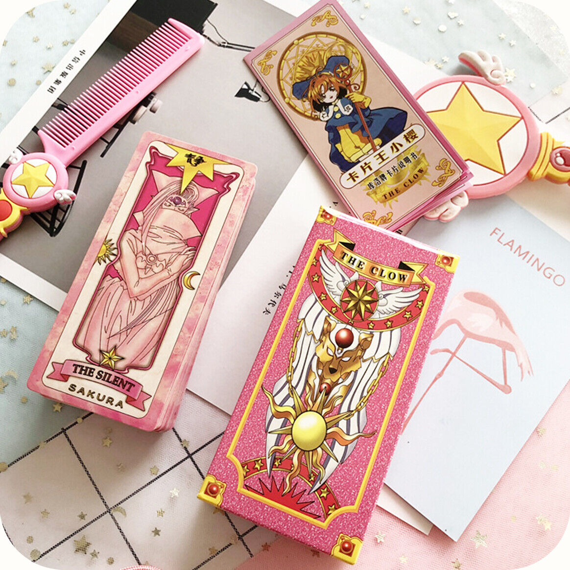 Pink Tarot Deck, with keywords