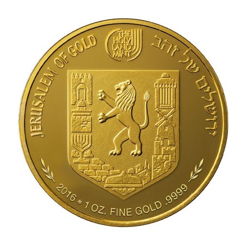 Mishkenot Sha'ananim Gold Israel Medaille 1 oz Jerusalem Altstadt - Bild 3 von 4