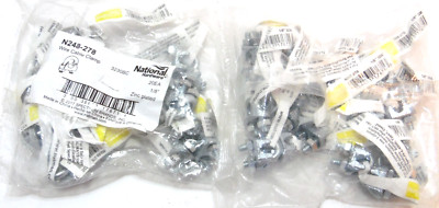 Lot of 2 N248-278 Wire Cable Clamp Zinc Plated 1/8'' 20 each