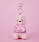 Authentic Disney Store Winnie The Pooh Plush Keychain Sakura 2025 Disneyland