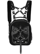 Restyle Bellatrix Harness O-Rings Gothic Punk Alternative Witch Mini Backpack