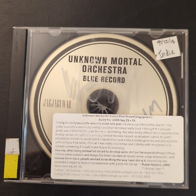 Unknown Mortal Orchestra Blue Record Jagjaguwar 2013 Promo