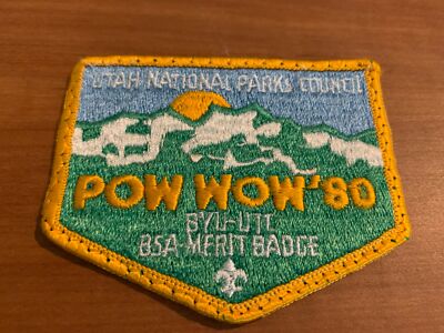 BSA, 1980 Pow Wow Patch, Utah National Parks Council