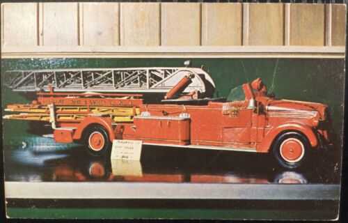 Original Postcard~Ladder Truck Die Cast from CK Robinson Fire Engine Collection - Picture 1 of 2