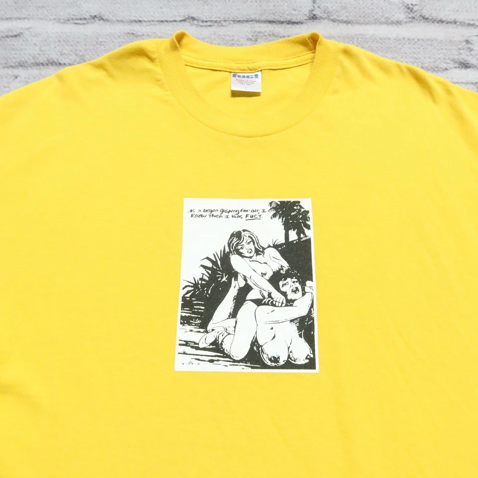 Camisa FUCT Vintage Años 90 Talla L Hecha en EE. UU. Ropa de calle de skate Foto 2 de 4