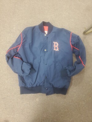 Boston Red Sox Starter ジャケット M ネイビー Men's Boston Red Sox Starter Navy The Ace Satin Full-Snap Jacket
