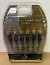 Component Video Cable 6 ft Home Theater RCA Connector Acoustic Research AP091