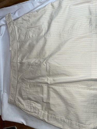 DOCKERS Donna SKORT Colore Marrone e Bianco Taglia 16W Tasche Cotone Spandex (5A) - Foto 1 di 5