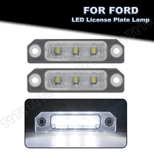 White LED License Plate Light Tag Lamp For Ford Mustang Fusion Focus Flex Taurus