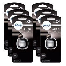 Febreze Car Air Freshener Vent Clip - Automotive Air Fresheners Noir Scent 6 Pk