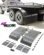 Dually / Single Fender Wheel Well w/ Mud Flaps For Traxxas TRX-6 Flatbed Hauler