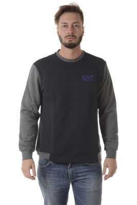 Emporio Armani EA7 Sweatshirt Hoodie Cotton Men Blue 6YPM99PJ11Z 1578