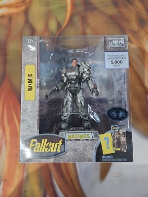 Fallout Movie Maniacs Maximus Power Armor PLATINUM CHASE Posed Figure Mcfarlane