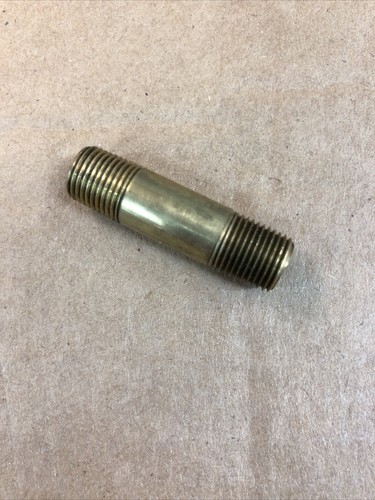 1/8" NPT x 1.5" Long Male Pipe Nipple Threaded Brass Fitting Pipe Connector